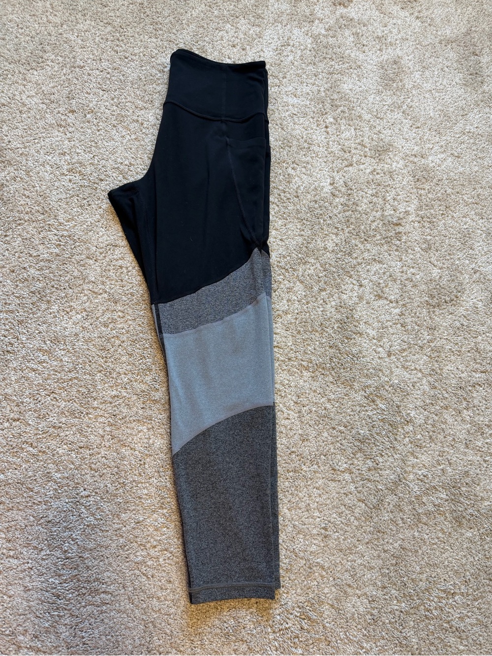 Athleta Color Block High-Rise Performance Leggings